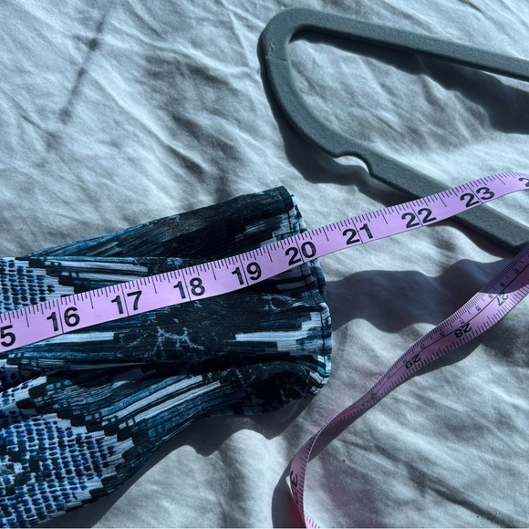 Red Carter Chiffon Tunic Indigo Multi Size 8 - Picture 16 of 16